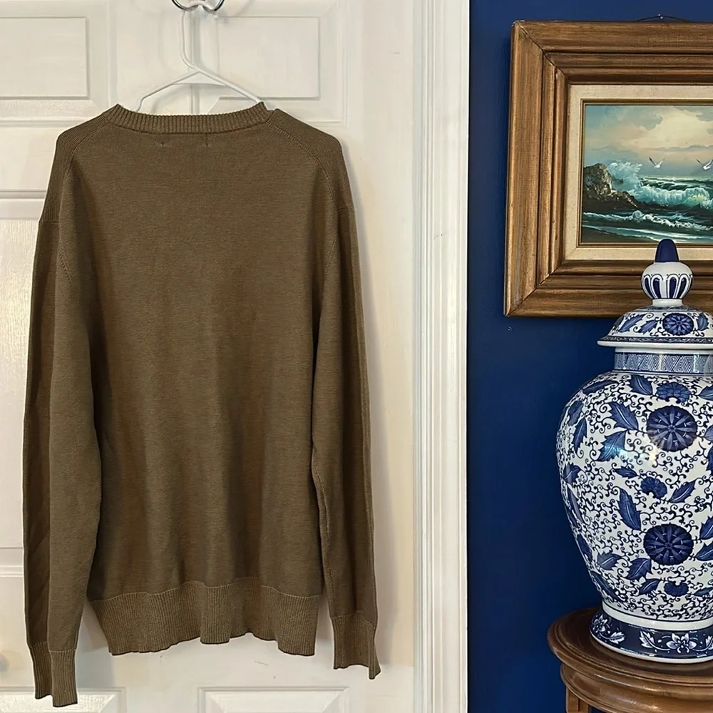 NWT Men’s Banana Republic 100% Cotton Long Sleeve V-Neck Sweater Size XXL